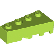 Lego kostka (kostička) 4x2 klín levý, limetková (4166241, 6208286)